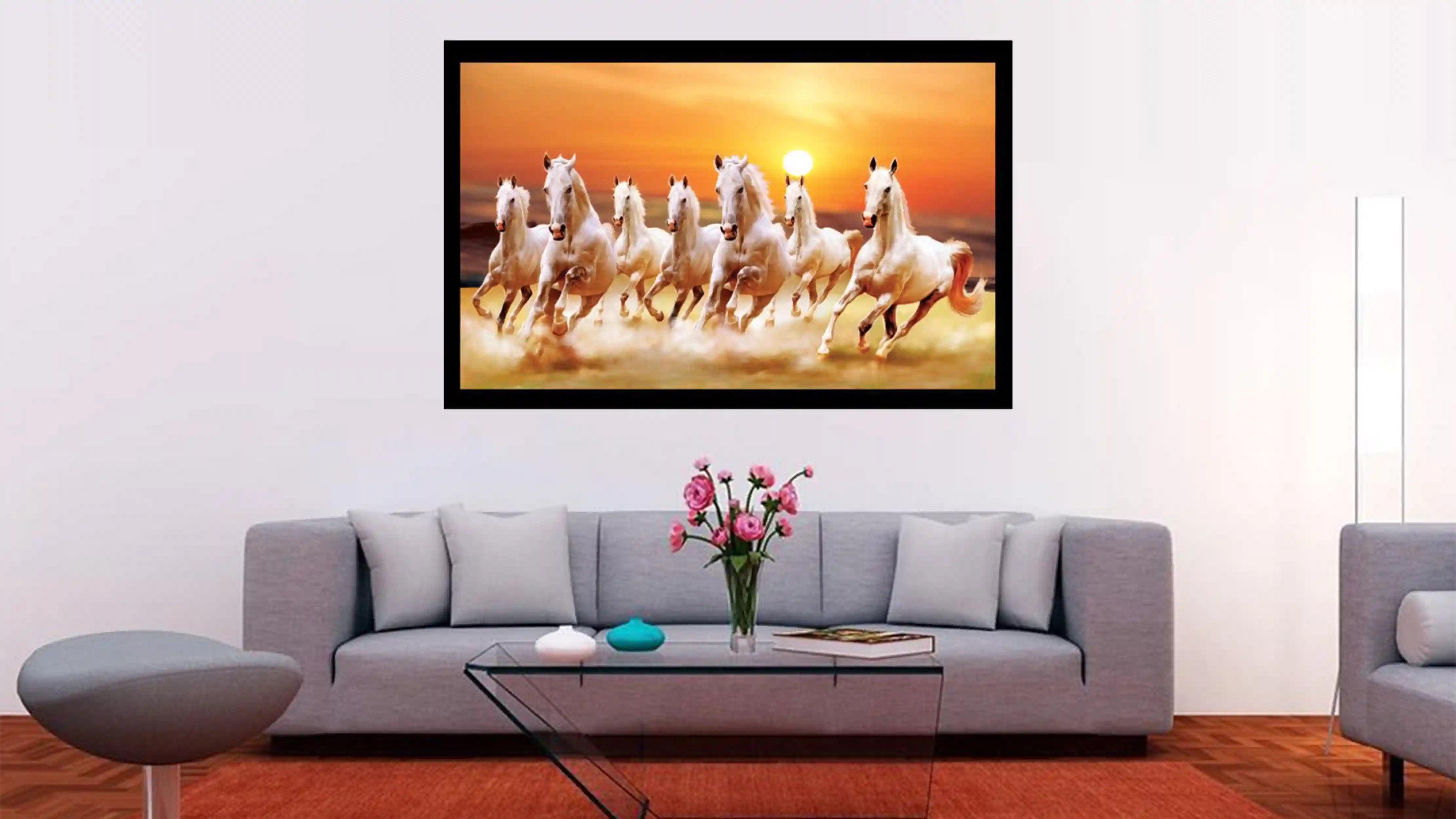 7 Horses Painting with Vastu Direction to Success At Home